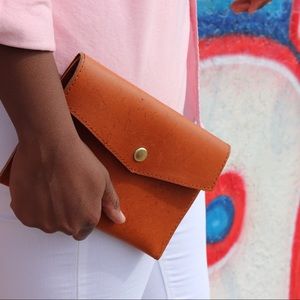 Leather clutch